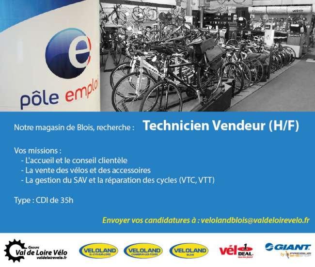 OFFRE EMPLOI : Technicien Vendeur (H/F)